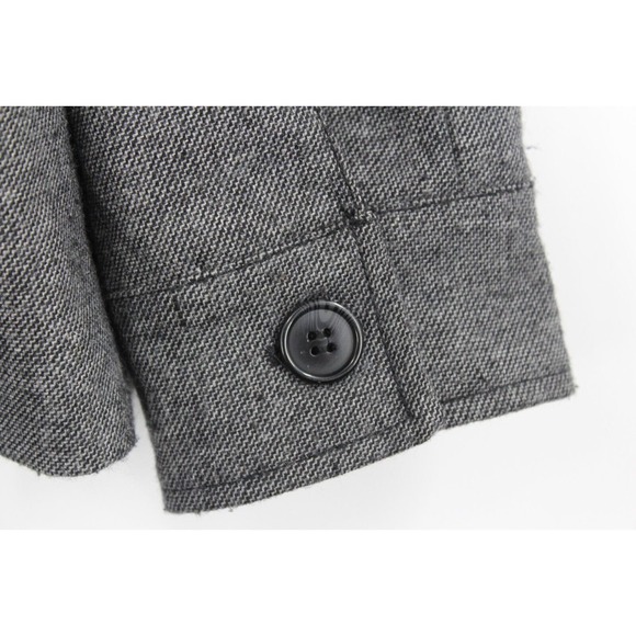 BKE Buckle Coat Men’s Large Wool Blend Grey Pockets Full Button‎ Up - Picture 6 of 12